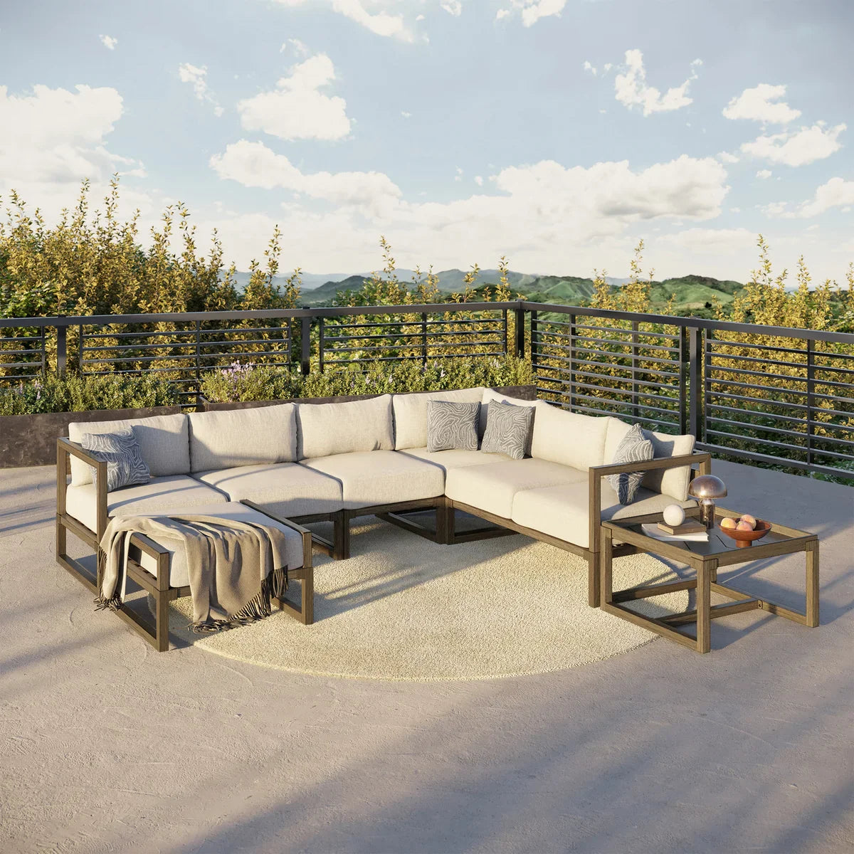 Preston 6-piece Outdoor Patio Sectional