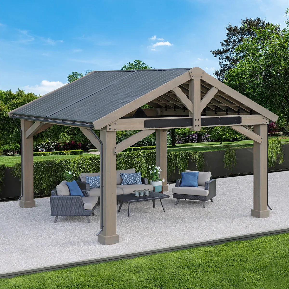 16' x 14' Timber Pavilion Rain Gutter Kit