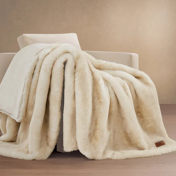 FRYE Luxe Faux Fur Throw
