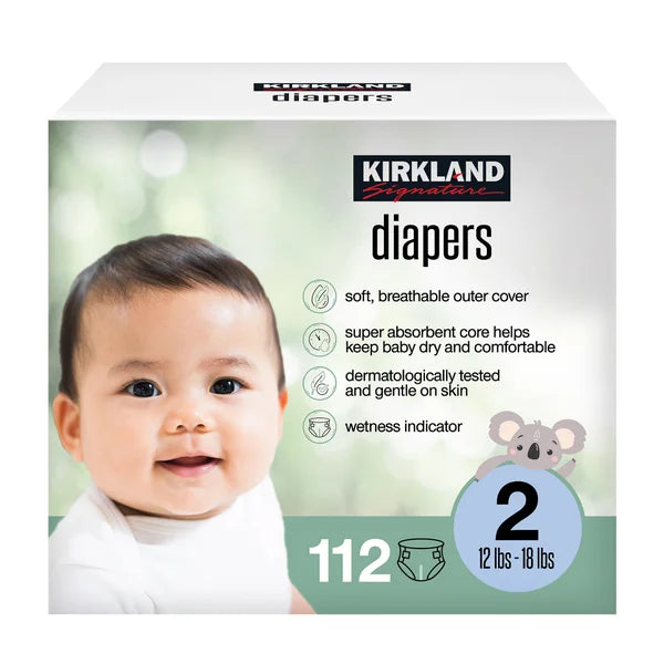 Kirkland Signature Diaper Size 2, 112-count