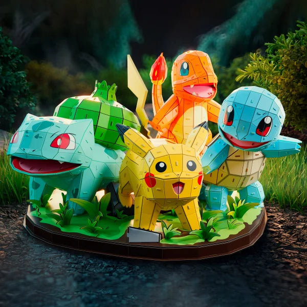 4D Build Pokemon Starter Set 3D Model Kit