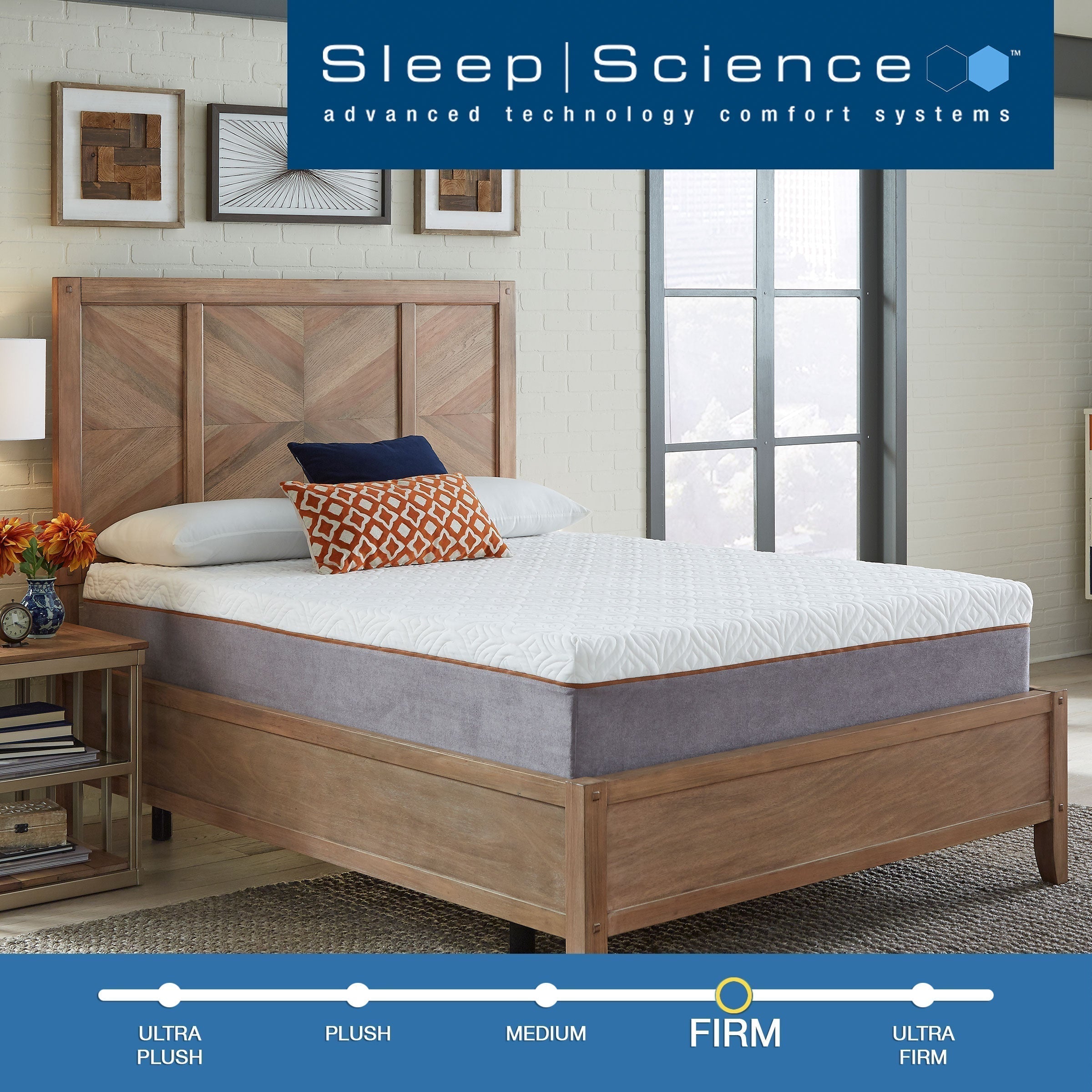 14" Copper Infused Firm Memory Foam Mattress